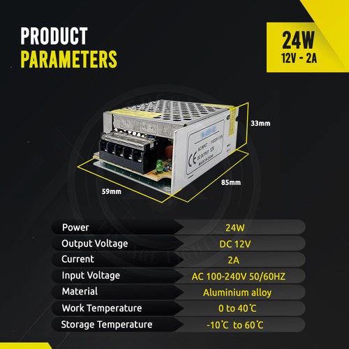 LED Driver Power Supply Adapter DC 5V 12V 24V Transformer for LED Strip PSU - Picture 70 of 131