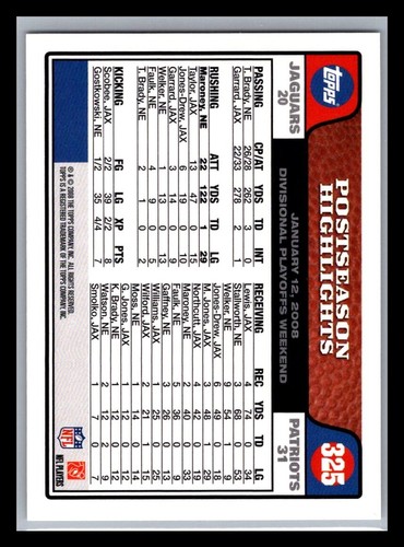 2008 Topps Football # 221 - 440 - Pick Your Card! - Picture 186 of 386