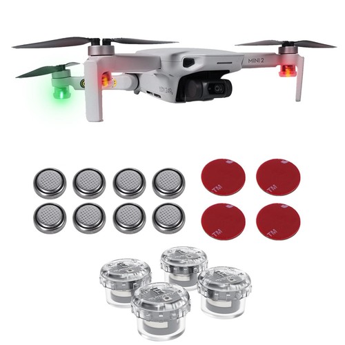 4Pcs New Strobe Night Flashing LED Light Warning For Mavic Mini Air Autel Fimi - Picture 2 of 21