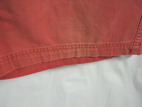 IZOD Mens Red Saltwater Casual Flat Front Shorts Size 36 X11 Chino Beach Golf - Picture 8 of 8