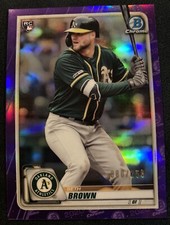 2020 Bowman Chrome Purple Refractors #63 Seth Brown #/250