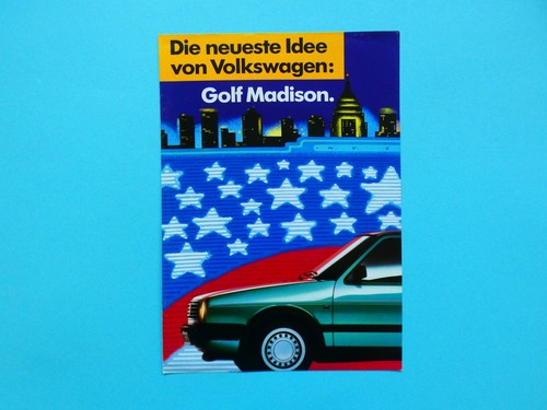 Prospekt / Katalog / Broschüre - VW Golf II - Madison - 01/90