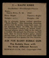 1948 Bowman Baseball - #1 to #48 - Complete your set - Pick your card