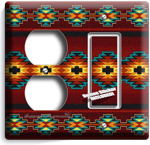 CRIMSON LATIN SOUTHWESTERN LIGHT SWITCH OUTLET WALL PLATE ROOM FOLK ART HD DECOR - Picture 29 of 34