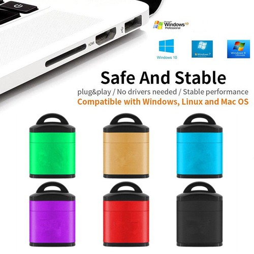 Czytnik kart USB czytnik adapter szybka pamięć różne aluminium ≌
