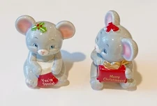 Christmas Mouse Russ Berrie Co. Figures (2)