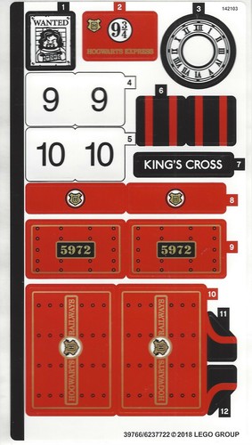 Stickers Original LEGO neuf: 75870 à 76000 (decal,Aufkleber,autocollant,adesivi) - Photo 49/62
