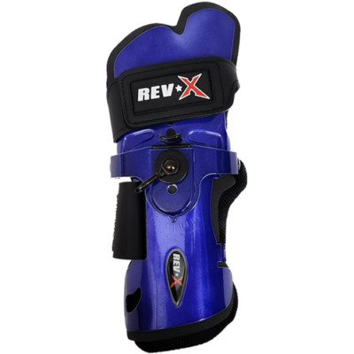 LORD FIELD REV-X Bowling Wrist Support Protector, Mammoth, Left Hand, Blue, M