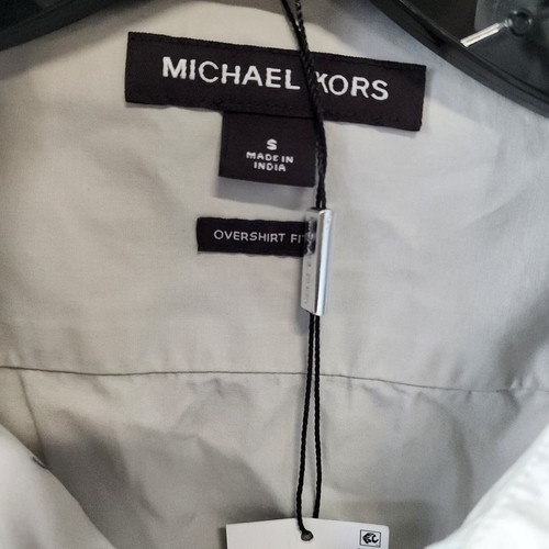 Michael Kors Long Sleeve Shirt Jacket Men's S Aluminum Pockets Button Closure - Picture 11 of 15