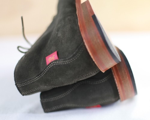 Gorilla Dress Chukka Loden Green Suede Desert Boots Made in USA 8.5M 8 1/2M - Picture 5 of 23