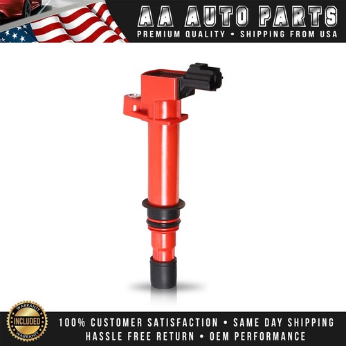 8 Red Ignition Coil & 8 Platinum Spark Plug for Dodge Dakota 2000-2007 4.7L - Picture 2 of 12