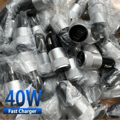 Car Charger 40W Dual PD USB-C Fast Adapter Lot For iPhone 15 14 13 12 11 Samsung