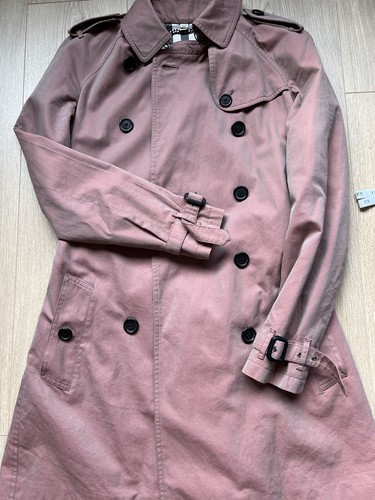 Burberry Prorsum Sandringham Linen Trench Coat Size 4 US Dusky Rose Color - Bild 7 von 24