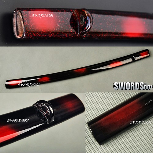 Vaina de repuesto Saya de patrón rojo negro de 30" para espada katana japonesa - Imagen 1 de 6
