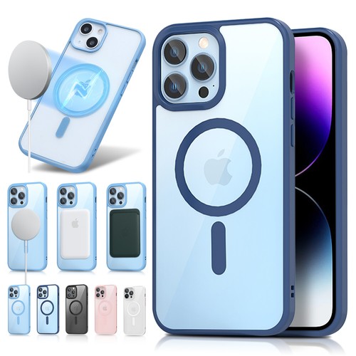 Funda Mag Safe Transparente para iPhone 16 15 14 Pro Max 13 Cubierta Antigolpes Dura - Imagen 11 de 43