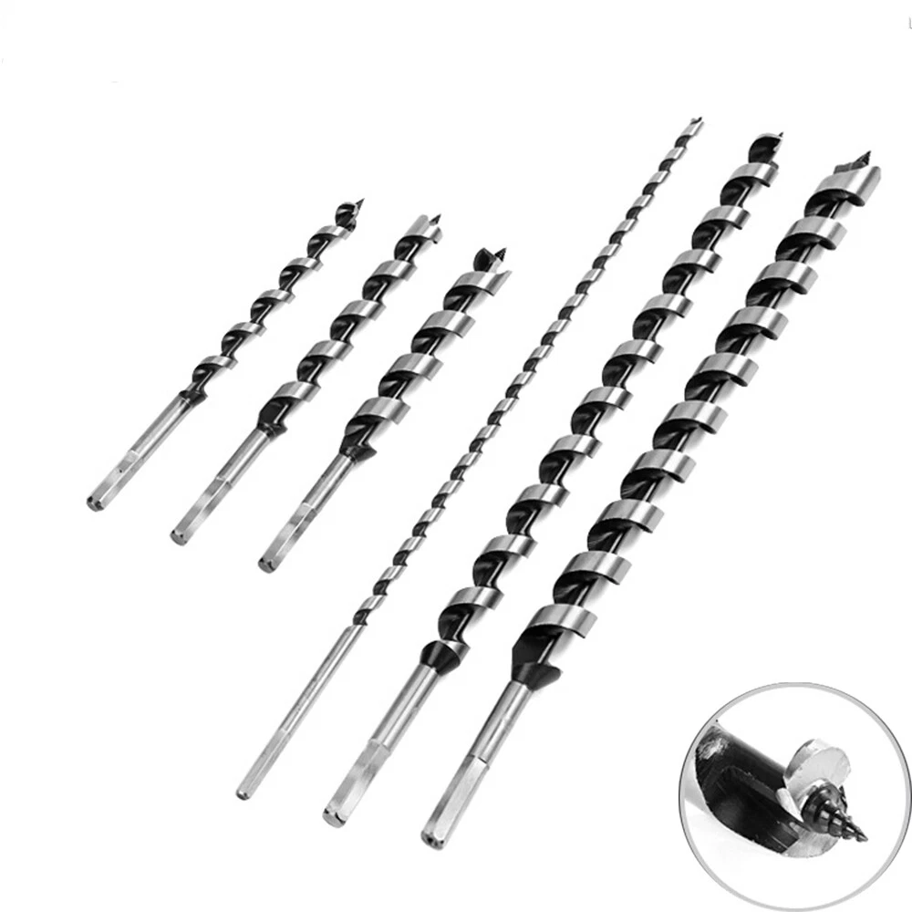 6mm 25mm Auger Wood Drill Bit Hex Shank Extra Long 230mm 460mm Joiner Fast Cut