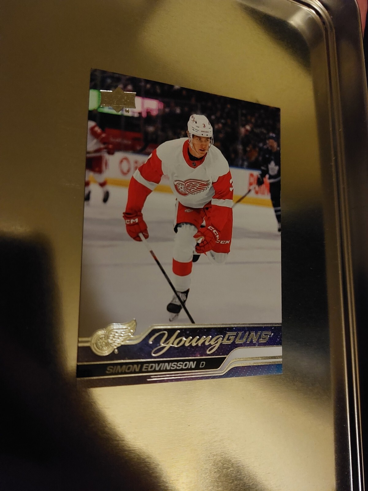 2023-24 Upper Deck Rookie Young Guns #228 Simon Edvinsson YG RC (B)
