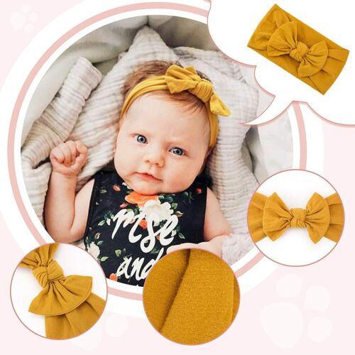 20 Sets WholeSale! Soft Elastic Headbands for Beauty of Baby Girls, 4 Pcs a Set - Picture 5 of 6