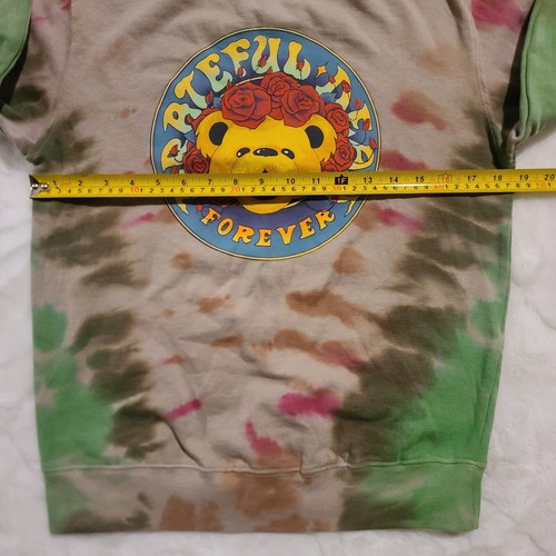 Grateful Dead Sweatshirt Women's XS Multicolor Grateful Forever Tie-Dye Pullover - Picture 12 of 12