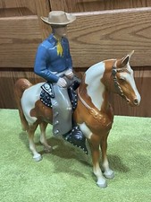 Mismatch VINTAGE 1950's HARTLAND Molded WI BLUE SHIRT CHAMP COWBOY Breyer PINTO