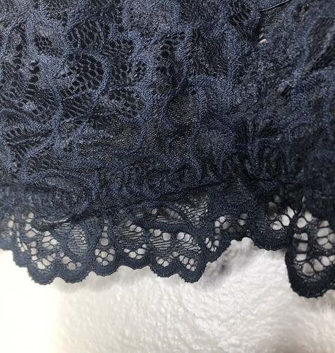 Lace Bralette XL Stretch Black Racerback Adjustable Straps Pull-On by Target - Picture 2 of 8