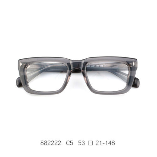 Thick Acetate Retro Square Spectacles Frames Luxury Full Rim Eyeglass Frames - Picture 3 of 5