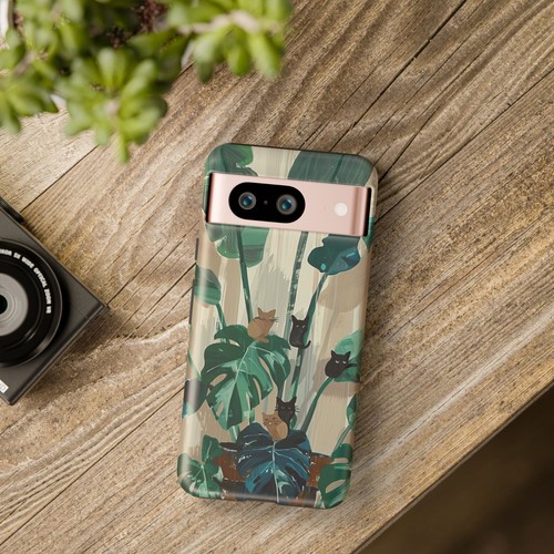 Phone-Ink iPhone, Pixel, Samsung Galaxy Case - Monstera Green Plant Cats - 第 184/191 張圖片