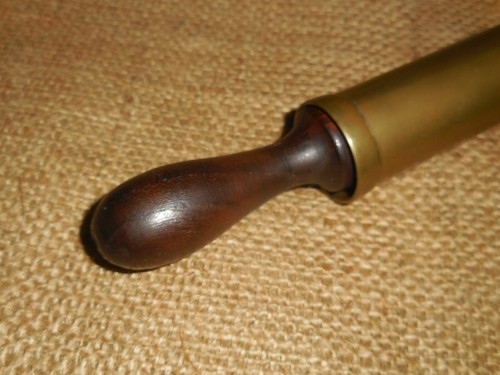Old Greaser Brass Grease with wooden plunger,old tools for gun#C4 - Picture 10 of 10