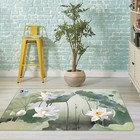 3D Dragonfly Lotus K1485 Non Slip Rug Mat Elegant Photo Carpet Panda 2023