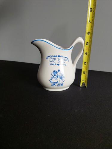 Royal Crownford Ironstone Blue White Creamer Pitcher Hanley Royal Falcon Ware - Picture 2 of 12