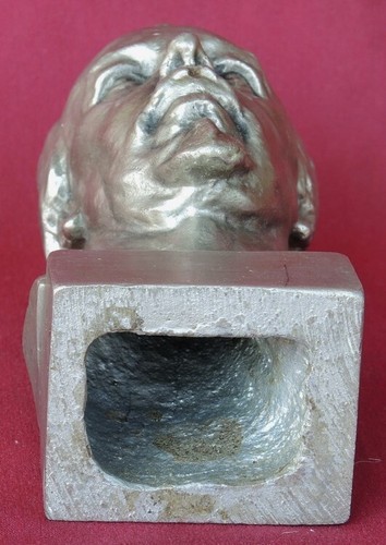 UdSSR BÜSTE/ POPOV Russischer Radioerfinder/Vintage Metall Alt Großguss Sowjetische STATUE - Bild 6 von 7