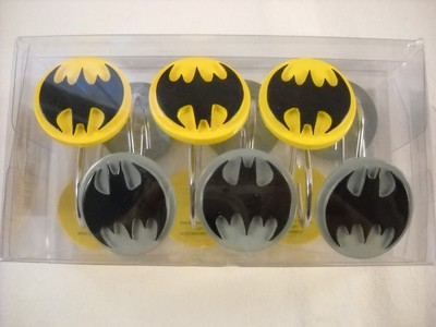Batman Shower Curtain Hooks Dc Comics 12 Hooks 73558693000 Ebay