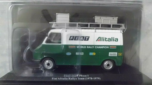 FIAT 242 PHASE 1 FOURGON ASSISTANCE ALITALIA RALLYE FIAT 1978 RÖHRL IXO 1/43° - Foto 3 di 5