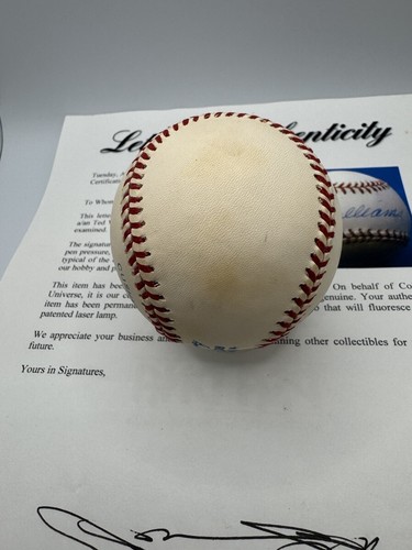 Ted Williams Autographed Signed Baseball Red Sox PSA Authentication Hall Of Fame - Picture 4 of 4