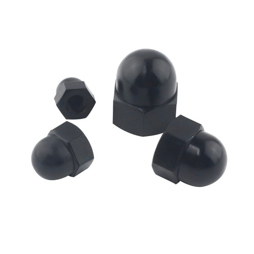 130Pcs Black Nylon Acorn Nut Metric Inner Threaded Cap Nuts Assortment 7 Sizes - Picture 14 of 14