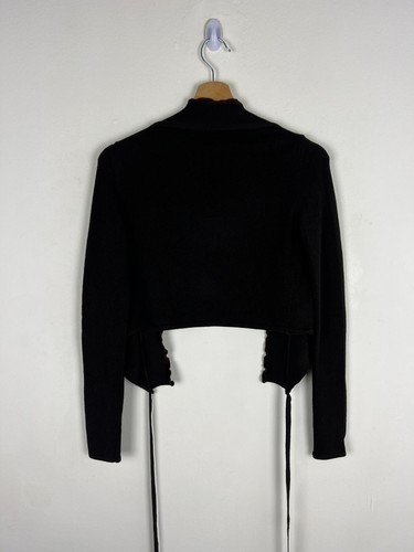 Sarah Pacini One Size Cardigan vorne offen Lagenlook schwarz Bohemian Avantgarde - Bild 2 von 4