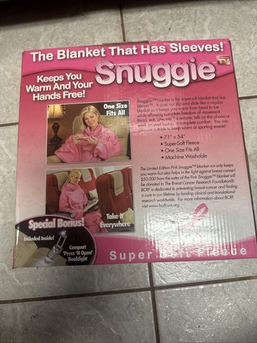 Snuggie PINK Vintage Original TV Decke Breast Cancer Society versiegelt - Bild 7 von 7