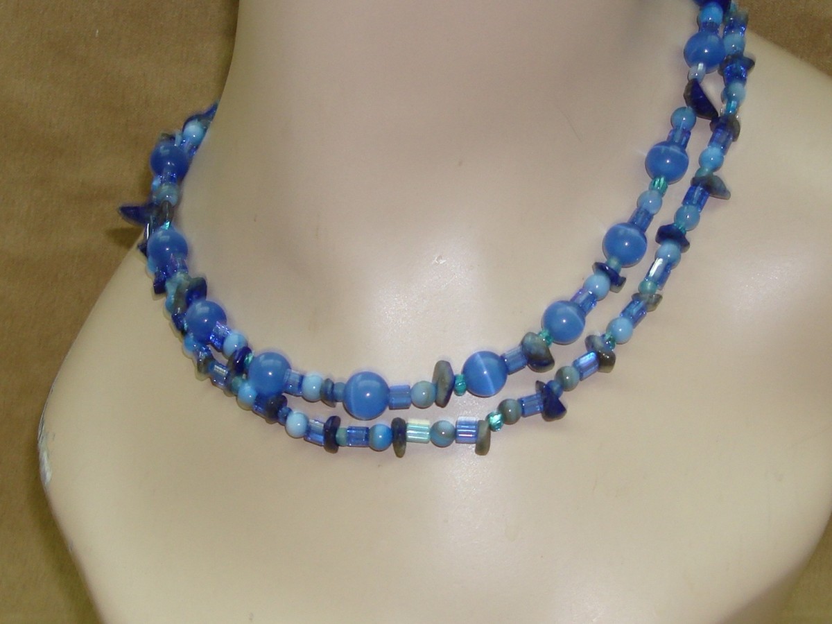☆ Lapis ☆ GENUINE * LAPIS STONE * NECKLACE 17