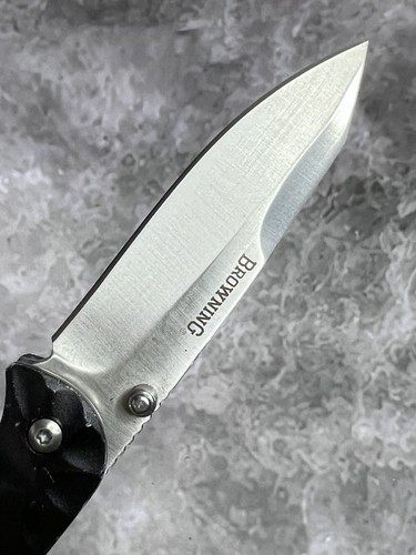 Browning Model 2460 Night Seeker 2 Folding Pocket Knife Blk Aluminum #1784 - Picture 4 of 4