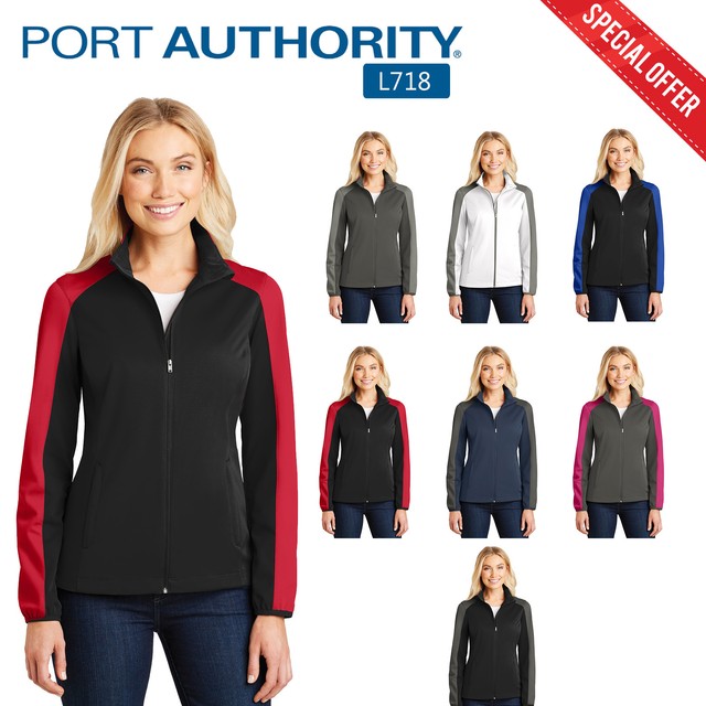L718 Port Authority Womens Active Colorblock Soft Shell Jacket