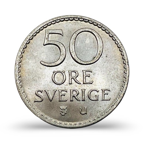 1965 Sweden 50 Ore - BU - Combined Ship - Picture 2 of 2