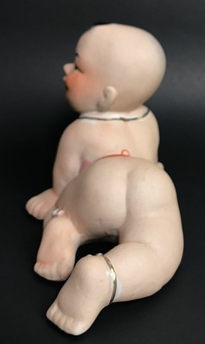 Estatuilla china oriental de cerámica de 7" pintada a mano pintada a mano de colección - Imagen 3 de 5