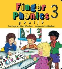 Finger Phonics Book 3, G, O, U, L, F, B,Board Book (Jolly Phonics)  - GOOD
