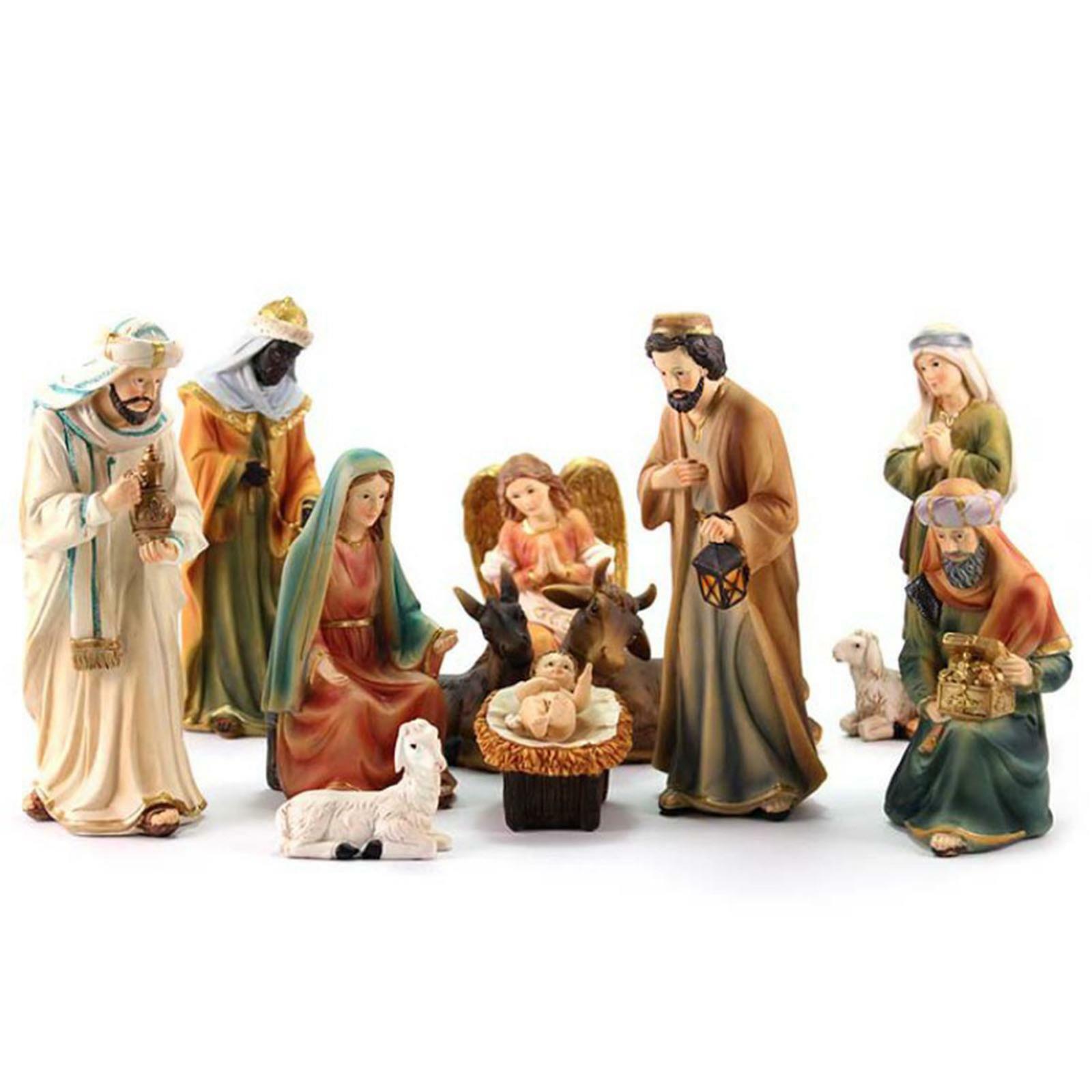 11 PZ NATIVITÀ COMPLETA CON RE MAGI H 25 CM PRESEPE IN POLIRESINA NATALIZIO 11 PZ NATIVITÀ COMPLETA CON RE MAGI H 25 CM PRESEPE IN POLIRESINA NATALIZIO