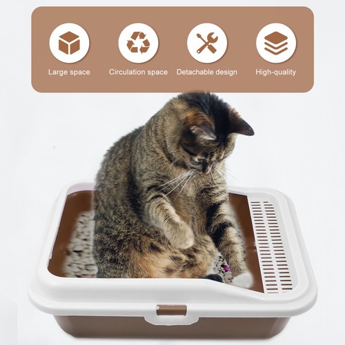 Katze Scooper Wurf Boxen Litterbox Kätzchen Wurf Box -Proof Katzenstreu Wc - Bild 4 von 12