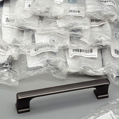 14 tiradores de cajón nuevos manijas de puerta de gabinete Jeffrey Alexander elegante peltre cepillado - Imagen 3 de 9