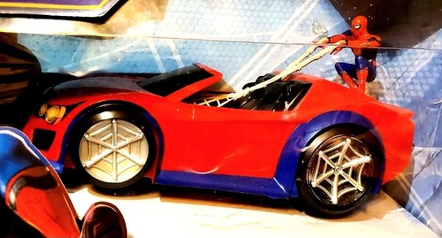 Marvel Spider-man HOMECOMING REMOTE CONTROL CAR Web Wheelie w Figure ~ NIB, READ - Picture 2 of 11