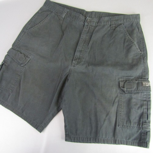 Wrangler pantaloncino cargo uomo taglia 38 nero 100% cotone