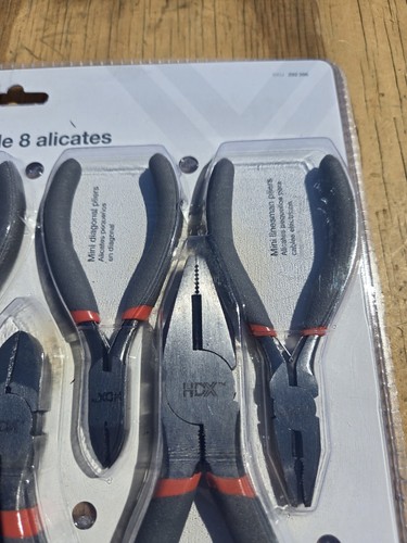 NEW IN PACKAGING HDX 8 Piece Linesman Long Diagonal Plier Set Non-slip Handles - Picture 4 of 7