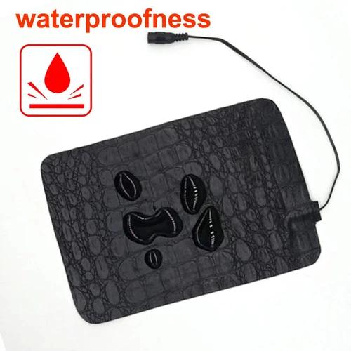 2x 22cm x 15cm Hund Katze Heizkissen Haustier Beheizte Wärmematten Haustierbedarf Wasserdicht - Bild 6 von 13